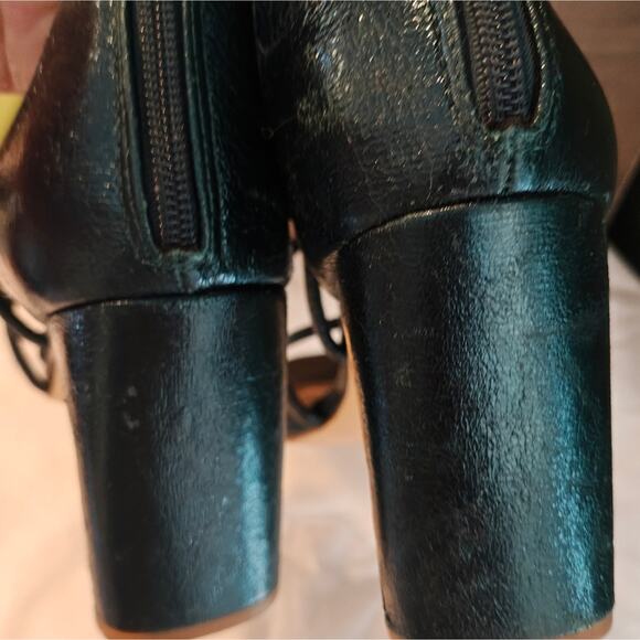 Bradshaw Caged Strappy Emerald Shimmer Green Heels 9 Sex in‎ the City Y2K - Picture 13 of 14